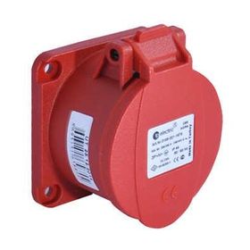 Tp Electric 8693151658842 Cee 5x32 Ip44 Düz 70x70 Yaylı Kapaklı Makine Prizi