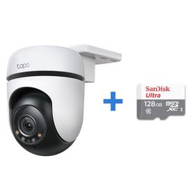 TP-Link C510W Tapo 2K Dış Mekan Wi-Fi Güvenlik Kamerası+128GB Sandisk Microsdxc