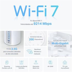 TP-Link Deco BE65 BE9300 Tüm Evi Kapsayan Mesh 1'li Router