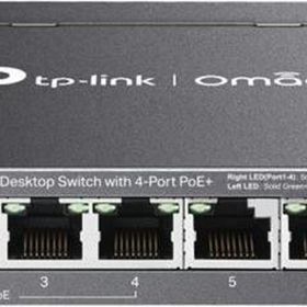TP-Link DS106P Omada 6 Port 10/100 4xPoE 67W Yönetilemez Switch
