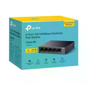 TP-Link LS105LP 5 Port 10/100 4xPOE 41W Yönetilemez Switch