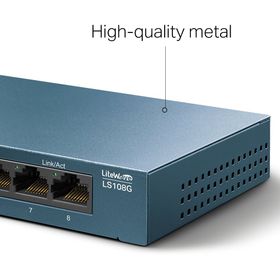 TP-Link LS108G 8 Port 10/100/1000 Mbps Gigabit Switch