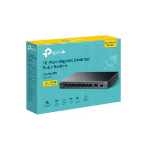 TP-Link LS1210GP 10 Port Gigabit 8 Port PoE+ Masaüstü PoE+ Switch