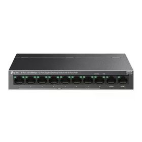 TP-Link LS1210P 8 Port Poe Megabit 2 Port Gigabit 96W Yönetilemez Masaüstü Switch