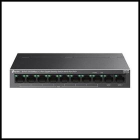 TP-Link LS1210P 8 Port Poe Megabit 2 Port Gigabit 96W Yönetilemez Masaüstü Switch