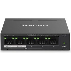 TP-Link Mercusys MS105GP 5 Port 10-100-1000 MBPS PoE+ Metal Kasa Switch