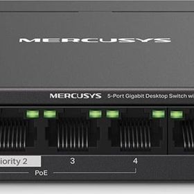 TP-Link MS105GP Mercusys 5 Port 10/100/1000 Masaüstü Yönetilemez Switch
