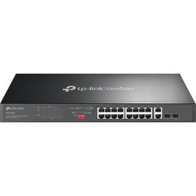TP-Link Omada DS1018GMP 16 Port Gigabit + 2x1GB RJ45/SFP Combo 250W 250 mt PoE Mesafe Metal Rackmount Kasa Switch