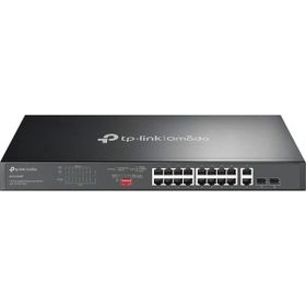 TP-Link Omada DS1018GMP 16 Port Gigabit + 2x1GB RJ45/SFP Combo 250W 250 mt PoE Mesafe Metal Rackmount Kasa Switch
