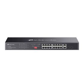 TP-Link Omada DS1018GMP 16 Port Gigabit + 2x1GB RJ45/SFP Combo 250W 250 mt PoE Mesafe Metal Rackmount Kasa Switch
