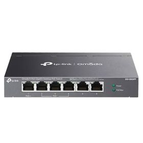 TP-Link Omada DS106GPP 6 Port 10/100/1000 3xPoE+ 1xPoE++ 64W Yönetilemez Switch