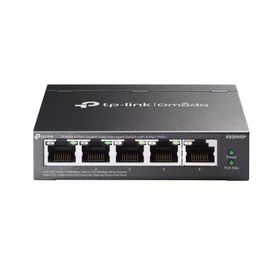 TP-Link Omada ES205GP 5 Port 10/100/1000 4 Port Poe+ 5xGigabit RJ45 Poe+ 65W Metal Kasa Yönetilebilir Switch
