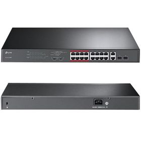 TP-Link SL1218MP 16 Port Megabit PoE + 2 Port Gigabit Combo SFP 250W Rackmount Switch