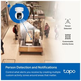 TP-Link Tapo C202 1080P 12 mt Gece Görüşü PAN/TILT 2 Yönlü Ses WIFI Bebek Ev Güvenlik Kamerası