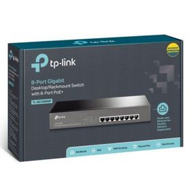 TP-Link TL-SG1008MP 8 Port 10/100/1000 126W 8xPoE Rackmount Metal Kasa Switch