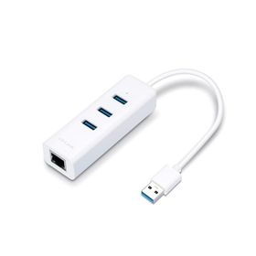TP-Link UE330C Usb 3.0 Type-C 3 Port Beyaz Hub Gigabit Ethernet Ağ Adaptörü