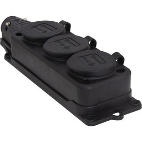 TPlast 1X16A Kauçuk Üçlü Grup Priz