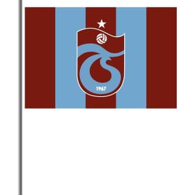 Trabzonspor 70x105 cm Sopalı Bm Çizgili Bayrak