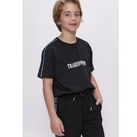 Trabzonspor Bisiklet Yaka Baskılı T-Shirt