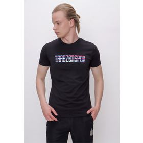 Trabzonspor Bisiklet Yaka Enjeksiyon Baskılı T-Shirt