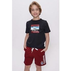 Trabzonspor Bisiklet Yaka Logo Baskılı T-Shirt