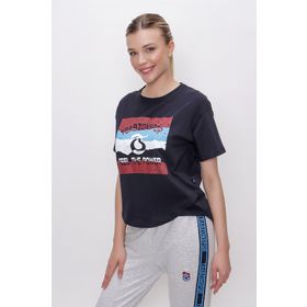 Trabzonspor Bisiklet Yaka Logo Baskılı T-Shirt