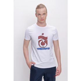 Trabzonspor Bisiklet Yaka Logo Baskılı T-Shirt