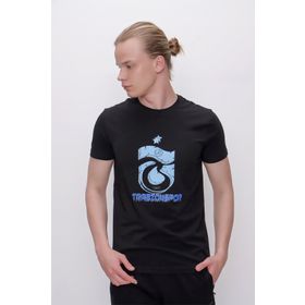 Trabzonspor Bisiklet Yaka Logo Baskılı T-Shirt