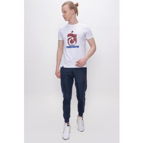 Trabzonspor Bisiklet Yaka Logo Baskılı T-Shirt
