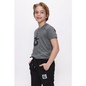 Trabzonspor Bisiklet Yaka Ön İç Logo Baskılı T-Shirt