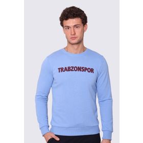 Trabzonspor Bisiklet Yaka Önü Yazılı Bordo Sweat