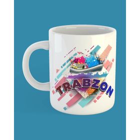 Trabzonspor Logolu-İsimli-Kişiye Özel Baskılı Kupa Bardak
