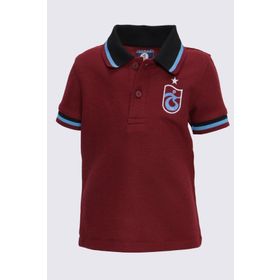 Trabzonspor Polo Yaka Logolu Beyaz T-Shirt