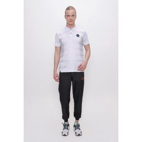 Trabzonspor Polo Yaka Logolu Beyaz T-Shirt