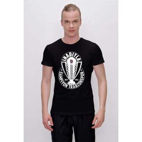 Trabzonspor Şampiyonluk Kupa Baskılı Beyaz T-Shirt