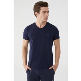 Trabzonspor V Yaka Basic Lavcivert T-Shirt