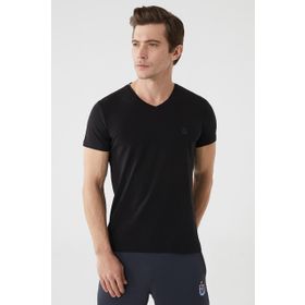Trabzonspor V Yaka Basic Lavcivert T-Shirt