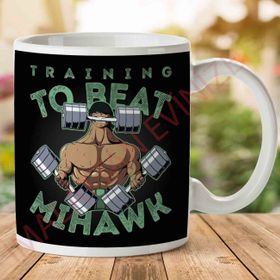 Training to Beat Mihawk Roronoa Zoro Baskılı Kupa