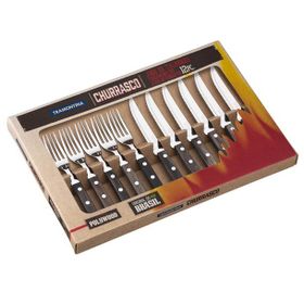 Tramontina 21199/903 12'li Kutu Churrasco Çatal Bıçak Barbekü Seti