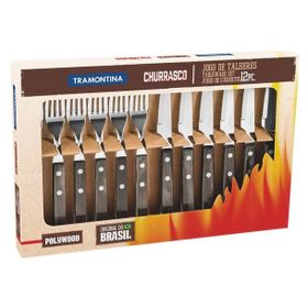 Tramontina 21199/909 12'li Kutu Churrasco Çatal Bıçak Seti