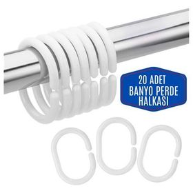 Transformacion 120 Adet Banyo Perde Halkası