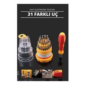 Transformacion 12+2 Adet FixIt 30 Uçlu Saat Elektronik Telefon Tamir Hassas Tornavida Seti