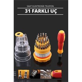 Transformacion 12+2 Adet FixIt 30 Uçlu Saat Elektronik Telefon Tamir Hassas Tornavida Seti