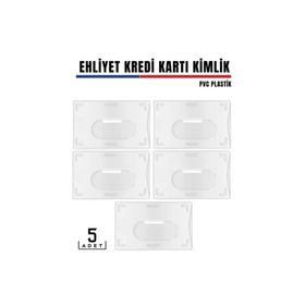 Transformacion 427980 5'li Paket Ehliyet ve Kimlik Kart Koruyucu
