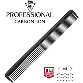 Transformacion 6 Adet Profesyonel Karbon Saç Kesim Tarama Tarağı