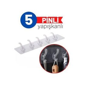 Transformacion 716049 5 Pinli Xenoty Design Yapışkanlı Askı