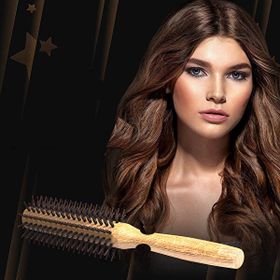 Transformacion 716293 12+2 Adet Bassines Ahşap 10 Sıra 4500 Nokta Yanmaz Fön ve Tarama Fırçası