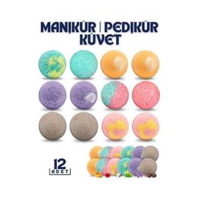 Transformacion 717653 12 Adet Pedikür Manikür Banyo Bombası Topu