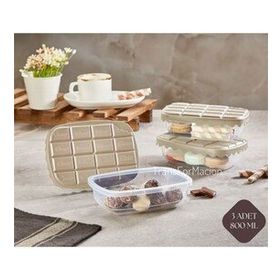 Transformacion 717689 White Choco Box 3x800 ml Saklama Kabı