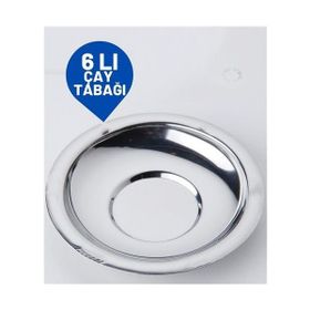 Transformacion 717972 Veneta 6 Adet Metal Çay Tabağı Seti
